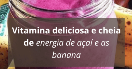 Vitamina de Açaí e Banana