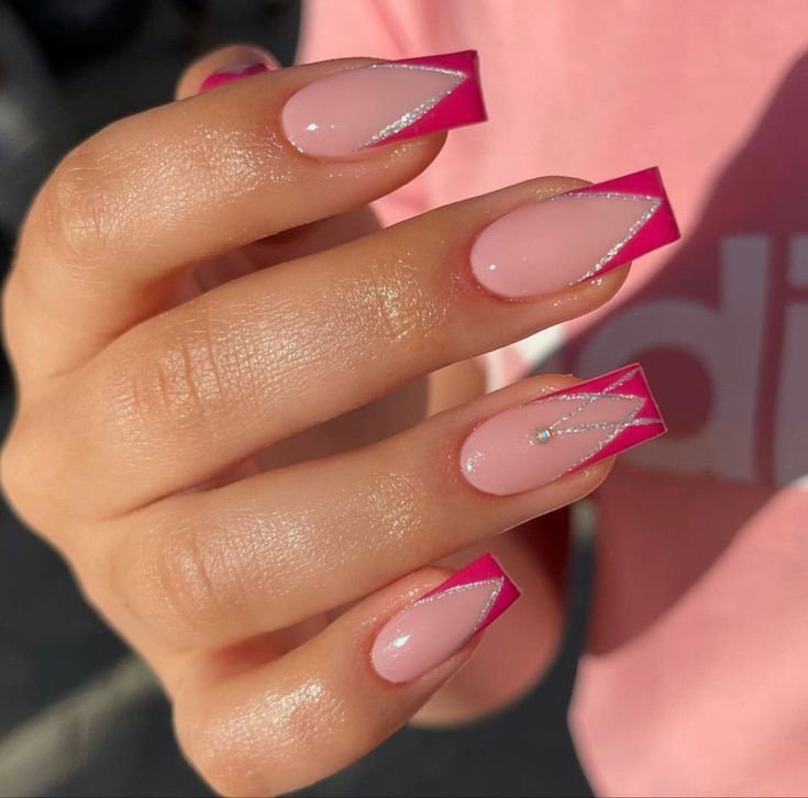 Unhas Rosas Delicadas