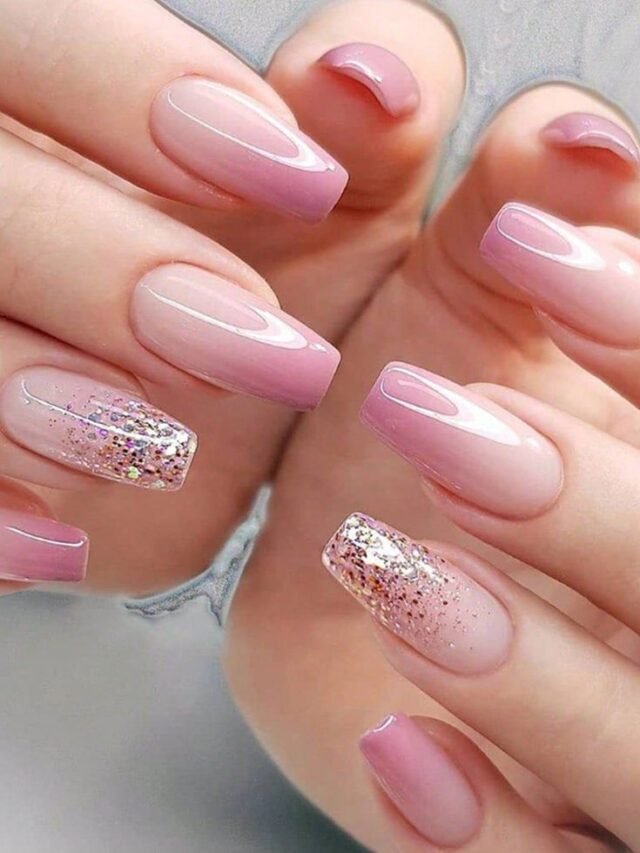 5 Unhas Rosa Claro com Glitter: Adicione Brilho e Delicadeza às Suas ...