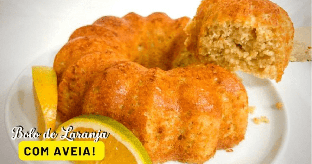 Bolo de Laranja com Aveia